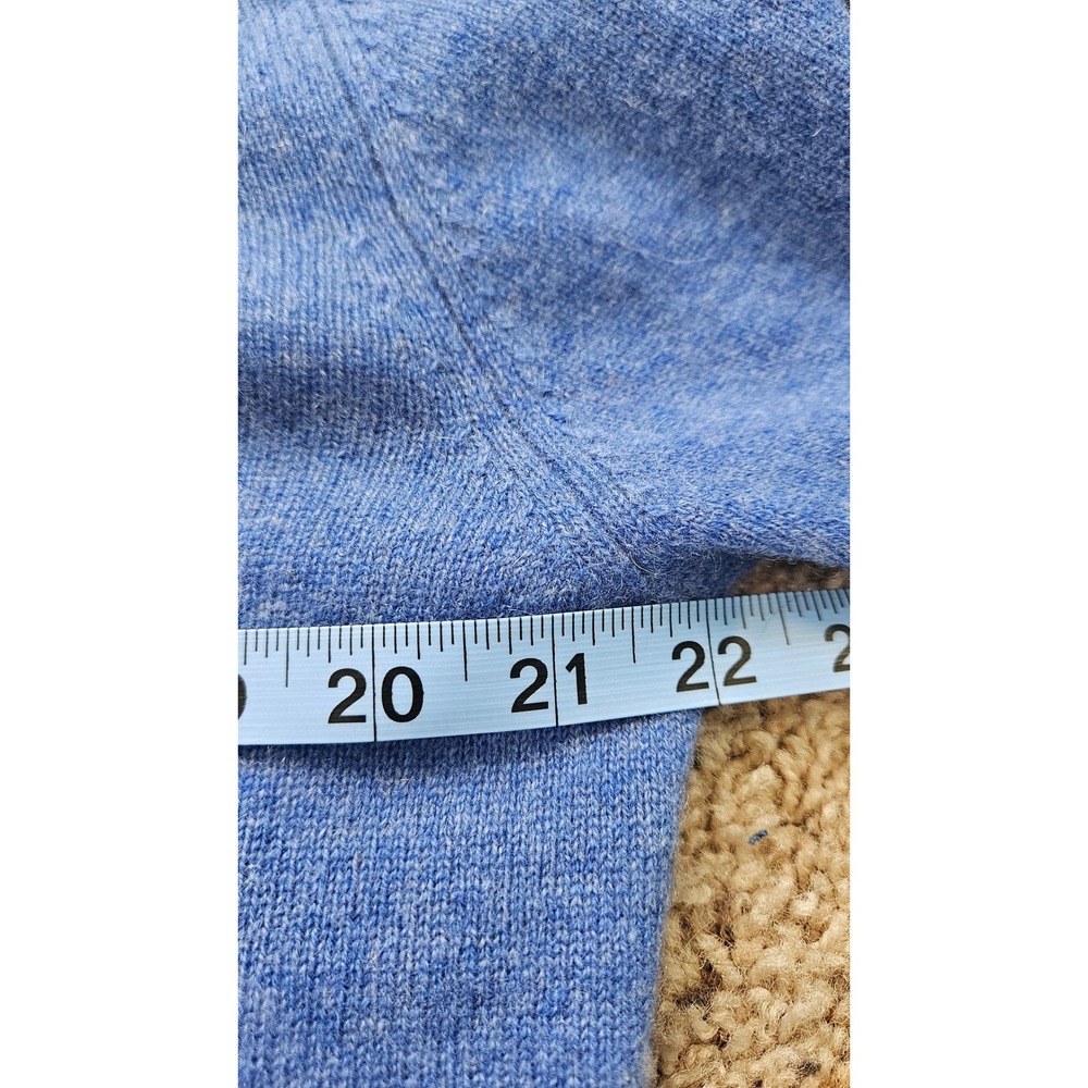 Club Room Luxury Mens Blue 100% Cashmere Crewneck Pullover Sweater Size M Preppy - Picture 6 of 7